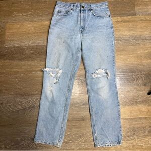 Levi's Light Blue Denim Jeans Rare Vintage Orange Tab Made in Canada 70s